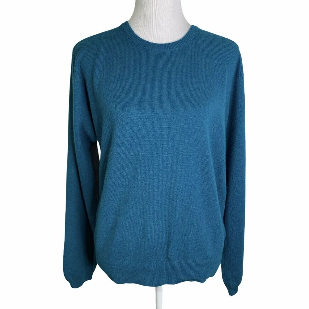 White Wheeler & Martha Cashmere Crewneck Sweater